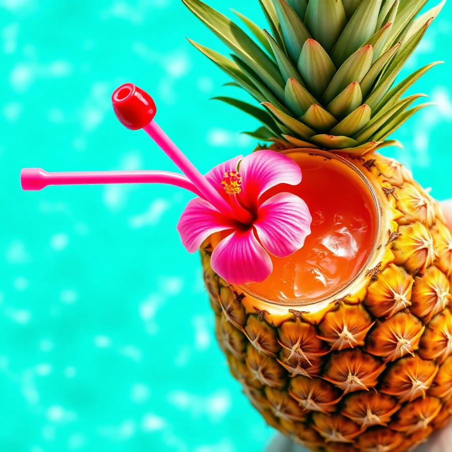 ¡La mejor Piña Colada de todo Roatán servida en piña natural!